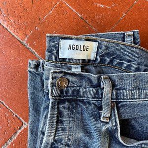 AGOLDE Jeans Fen High Rise Relaxed Tapered Jean in Highway Size 27